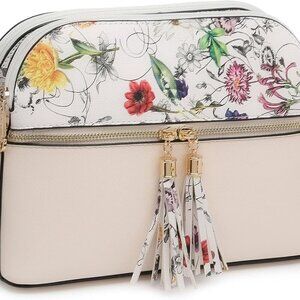 Women Tassel Zipper Pocket Crossbody Bag Shoulder Purse Fashion Travel Bag with